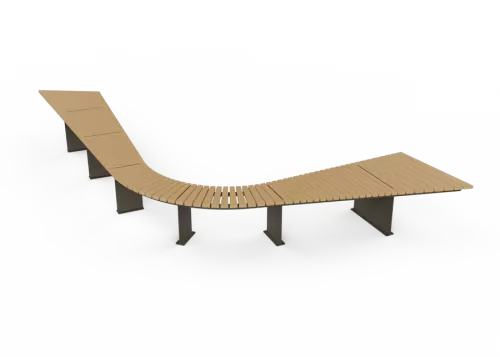 Backless bench RIGA