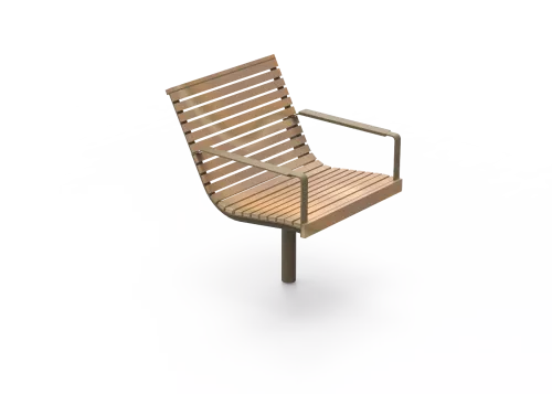 Recessed swivel chair PIRO