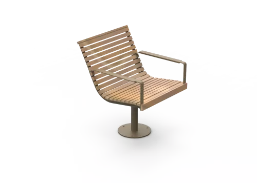 Swivel chair with base PIRO