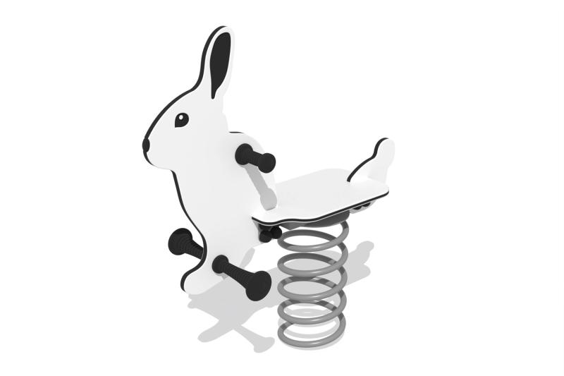 Fjädergunga VIT KANIN