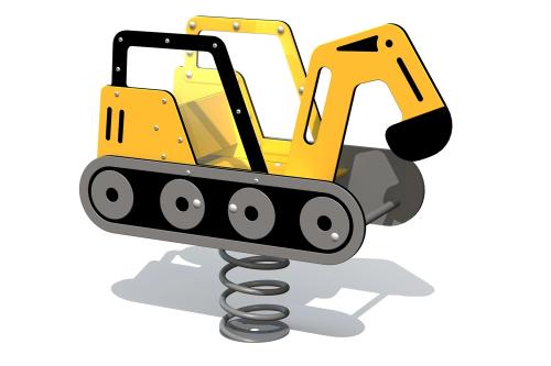 Fjädergunga GRÄVMASKIN