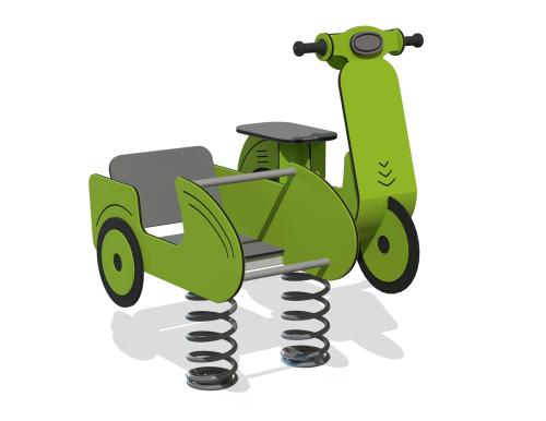 Fjädergunga  VESPA MED SIDOVAGN