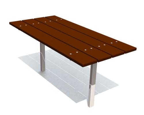 Bord i trä och metall