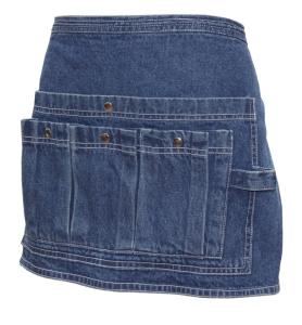 Trädgårdsförkläde av jeans midjekort ELDgarden