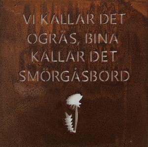 Skylt till armeringsjärn Smörgårsbord Lind Decoration