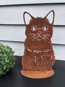 Cat Smile on Base Lind Decoration