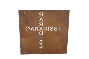 Skylt till armeringsjärn Paradiset Lind Decoration