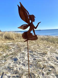 Älva Stor på stav 3D vingar Lind Decoration