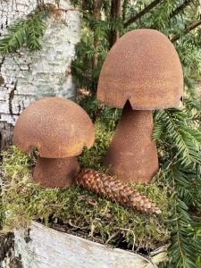 Rostig svamp skog Lind decoration i olika stolekar