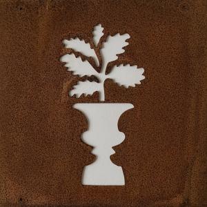 Skylt till armeringsjärn Blomma och kruka Lind Decoration