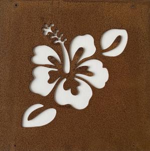 Skylt till armeringsjärn Hibiskus Lind Decoration