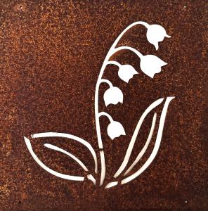 Skylt till armeringsjärn Liljekonvalj Lind Decoration