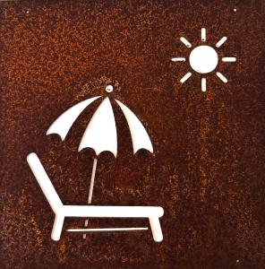 Skylt till armeringsjärn Sommar och semester Lind Decoration