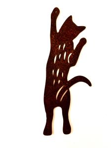 Skylt till armeringsjärn klättrande katt Lind Decoration