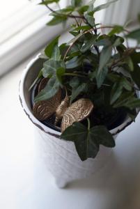 Fjäril dekoration i brons ELDgarden