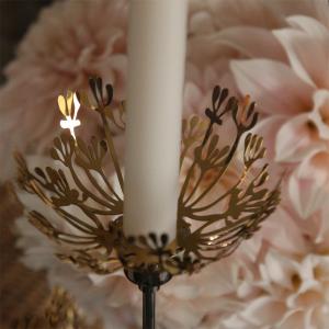 Ljusmanschett Blomstermorot ELDgarden
