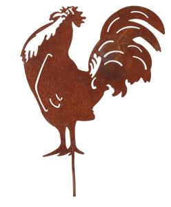 Trädgårdsdekoration Galande tupp ELDgarden