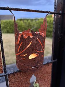 Lönnlykta med värmeljusglas till armeringsnät Lind decoration