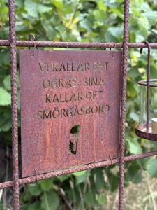 Skylt till armeringsjärn Smörgårsbord Lind Decoration