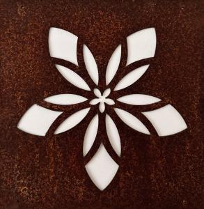 Skylt till armeringsjärn Mandalablomma Lind Decoration