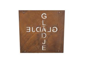 Skylt till armeringsjärn Glädje Lind Decoration