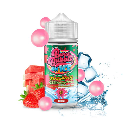 Strawberry Watermelon Bubblegum Ice (shortfill) - Burst My Bubble on ICE