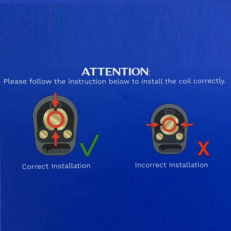 Det är instruktioner för att installera coilen.