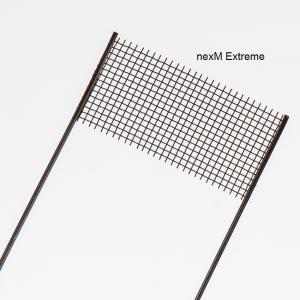 Bilder visar en meshcoil till smrt byggdeck från Wotofo. Nexm Extreme har ett mer tätt kvadratformat mönster som mesh som ger en varmare vape.