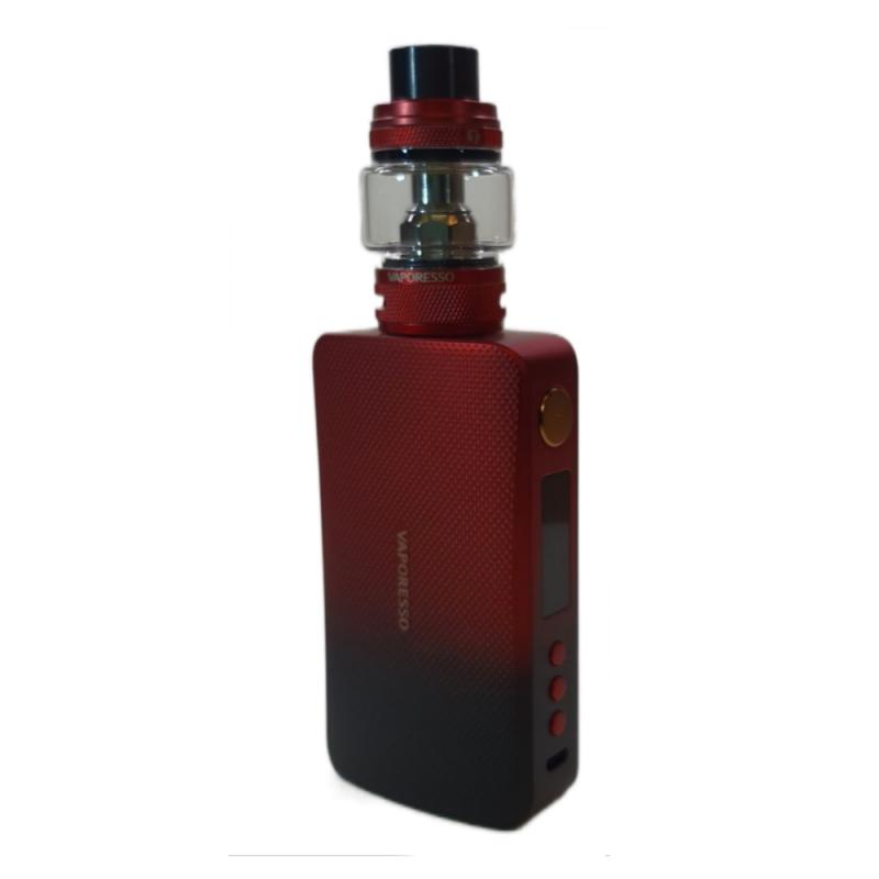 ecigg kit two battery mod and tank, color red fading to black