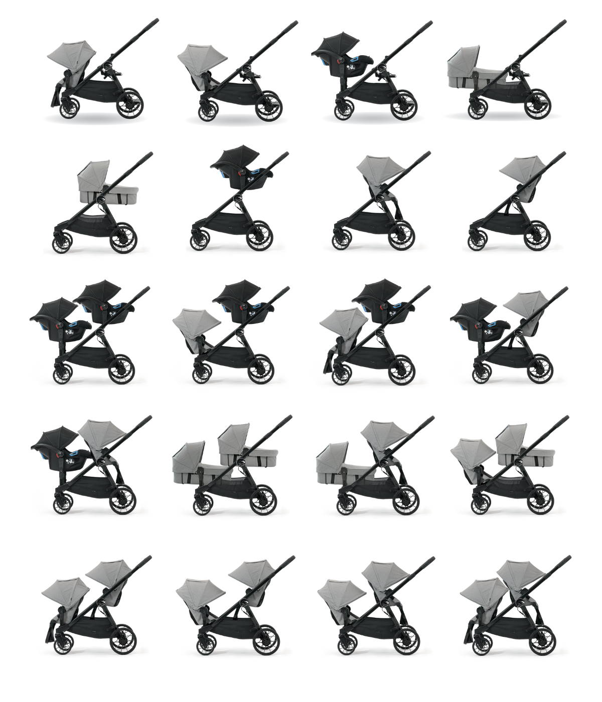 baby jogger city select lux configurations