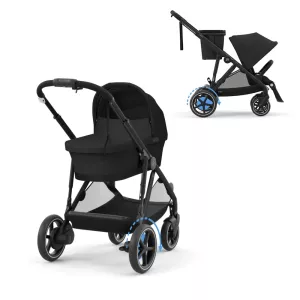 Cybex eGazelle S BLACK / MOON BLACK - One Seat & One Cot