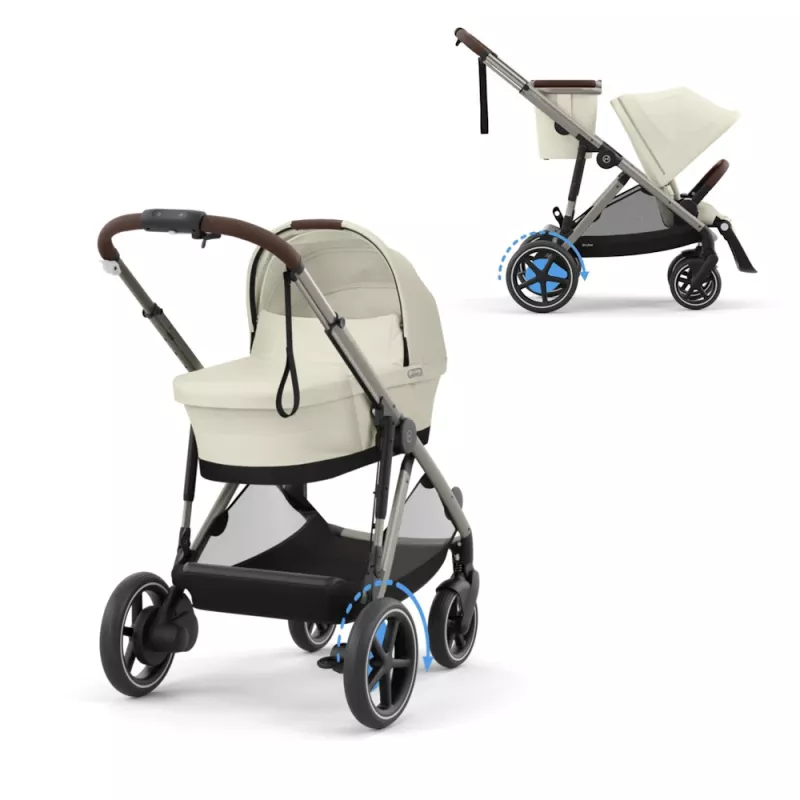 Cybex eGazelle S TAUPE / SEASHELL BEIGE - Sittvagn & Liggdel