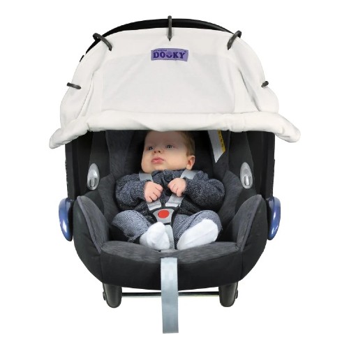Dooky Cover for Stroller & Car Seat White