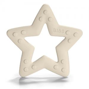 BIBS Baby Bitie Bitring Stjärna Ivory