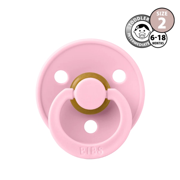 BIBS Pacifier Size 2 (6-18 months) Baby Pink