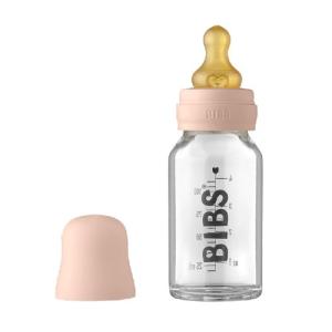 BIBS Baby Glass Bottle Complete Set Latex 110 ml Blush
