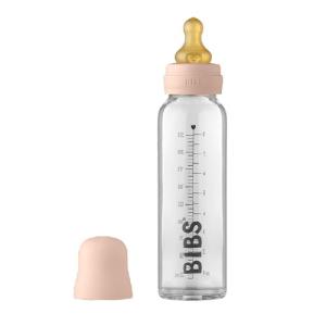 BIBS Baby Glass Bottle Complete Set Latex 225 ml Blush