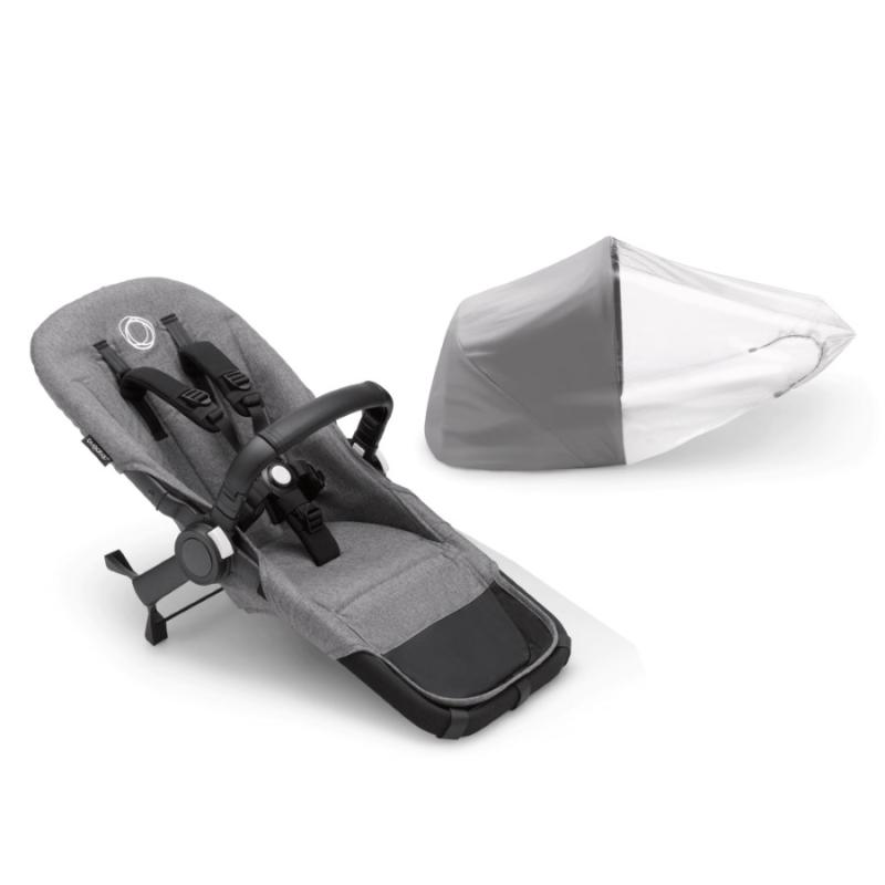 Bugaboo Donkey5 Duo Extension Set GREY MELANGE Syskonsittdel 