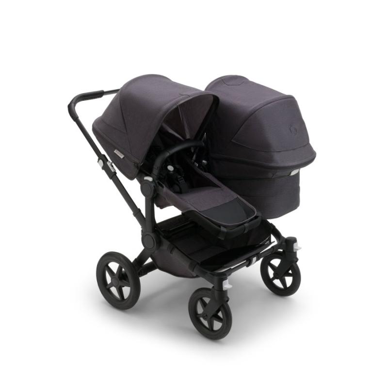 Bugaboo Donkey5 Duo MINERAL BLACK / WASHED BLACK Complete Stroller