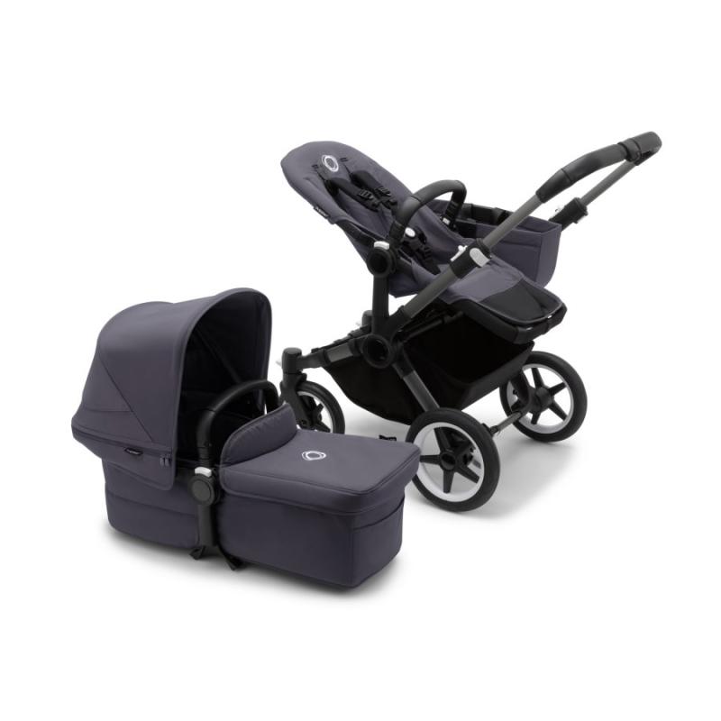 Bugaboo Donkey5 Mono GRAPHITE / STORMY BLUE - STORMY BLUE Complete Stroller