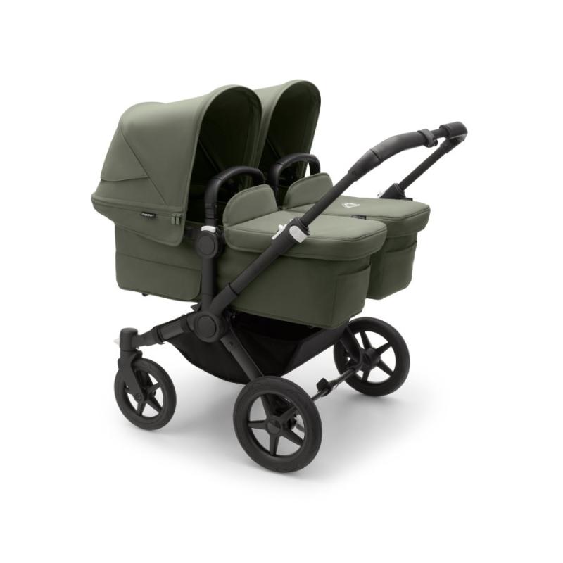 Bugaboo Donkey5 Twin BLACK / FOREST GREEN - FOREST GREEN Complete Stroller