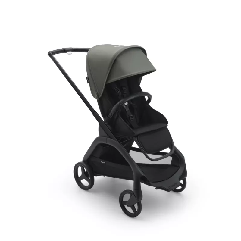 Bugaboo Dragonfly BLACK / MIDNIGHT BLACK - FOREST GREEN Complete Pushchair