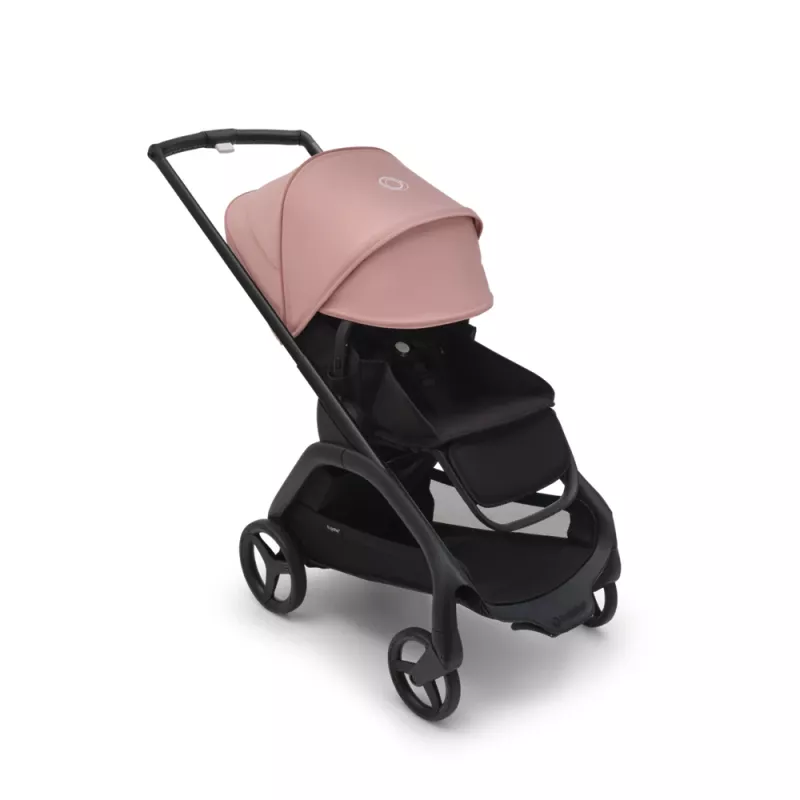 Bugaboo Dragonfly BLACK / MIDNIGHT BLACK - MORNING PINK Complete Pushchair