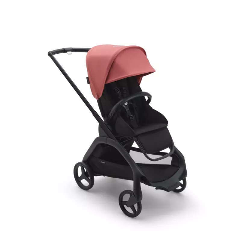 Bugaboo Dragonfly BLACK / MIDNIGHT BLACK - SUNRISE RED Complete Pushchair