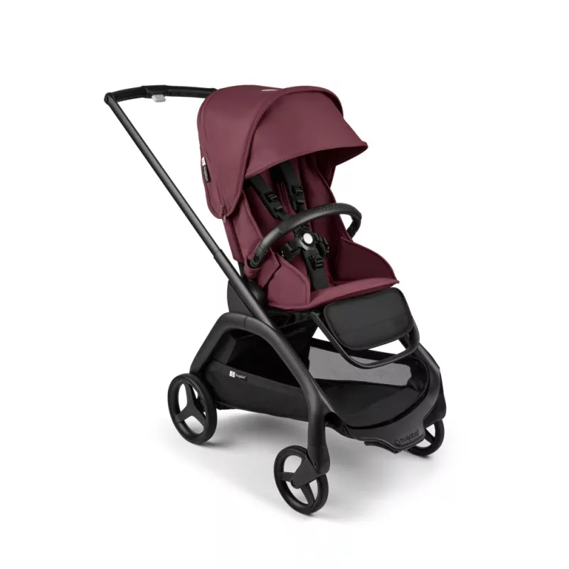 Bugaboo Dragonfly BLACK / DARK CHERRY - DARK CHERRY Komplett Sittvagn