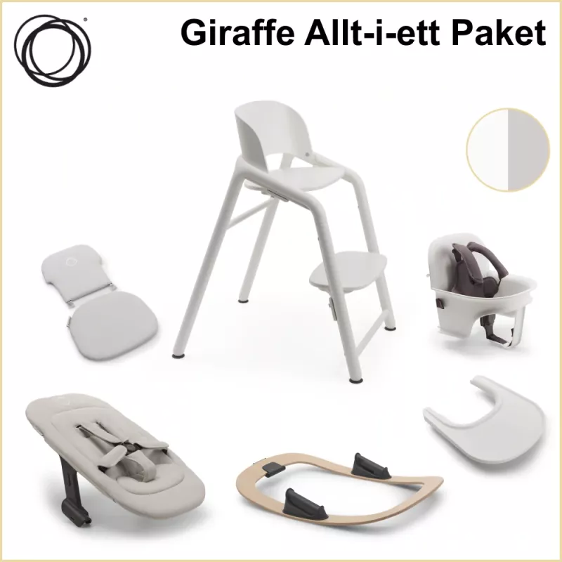 Bugaboo Giraffe Allt-i-ett Paket WHITE