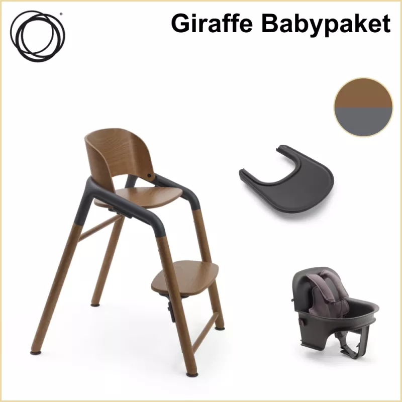 Bugaboo Giraffe Babypaket WOOD GREY