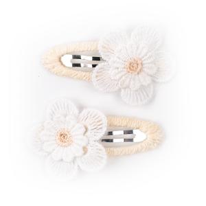 Busy Lizzie Hair Clip Flower Beige