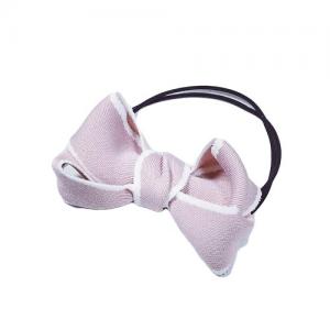Busy Lizzie Elastic Hair Tie with Pink Bow