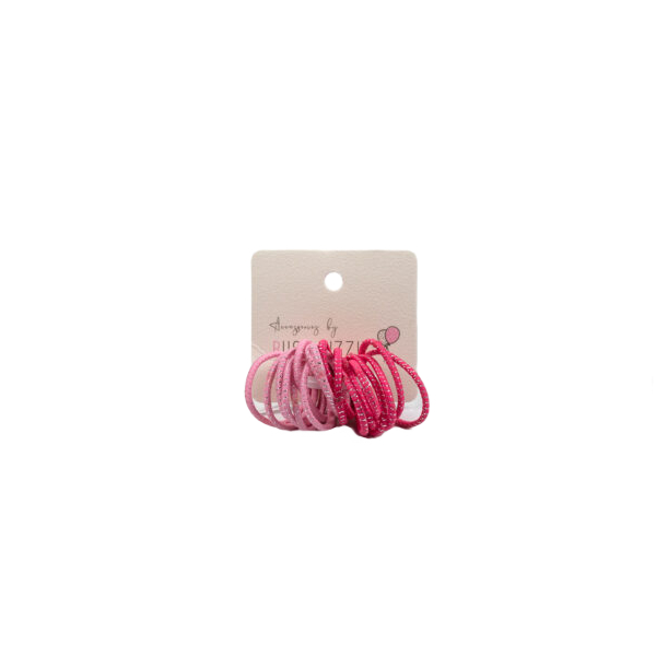 Busy Lizzie Hair Ties Mini Pink